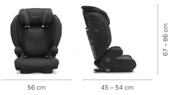 Scaun auto pentru copii Recaro Monza Nova 2 Seatfix Select Night Black