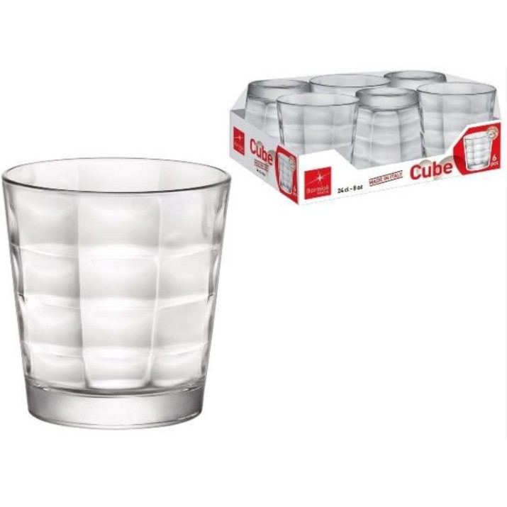 Set pahare Bormioli Rocco Cube 240ml (37238) 6pcs