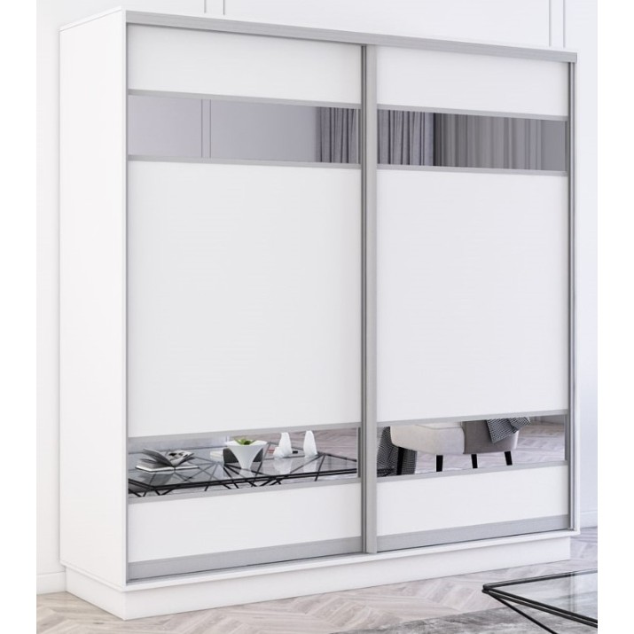 Шкаф-купе Mobildor-Lux Fox Mirror Elements 200x220 White (fox6831)