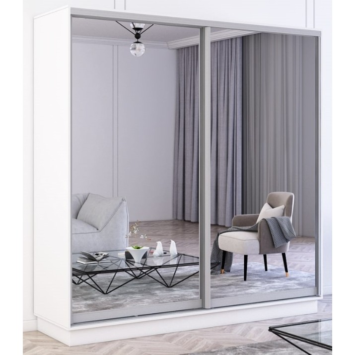 Шкаф-купе Mobildor-Lux Fox Mirror 200x220 White (fox6751)