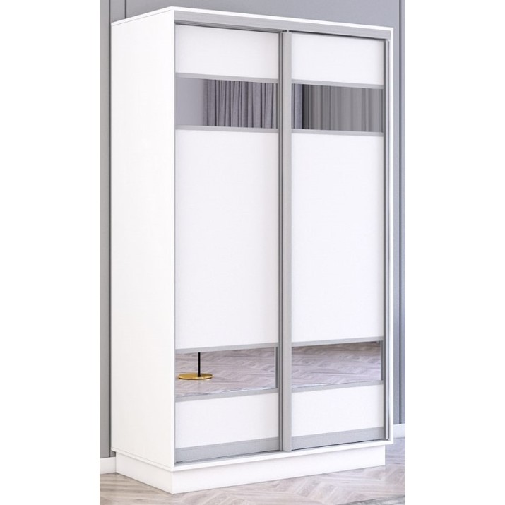 Шкаф-купе Mobildor-Lux Fox Mirror Elements 120x220 White (fox6077)