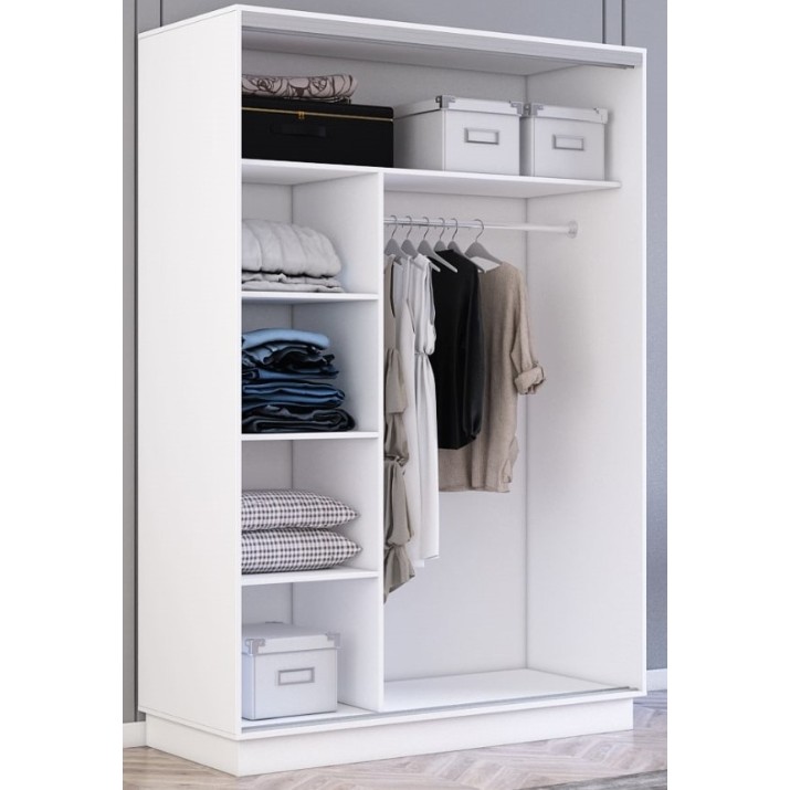 Dulap cu uşi glisante Mobildor-Lux Fox 150x220 White (fox6559)
