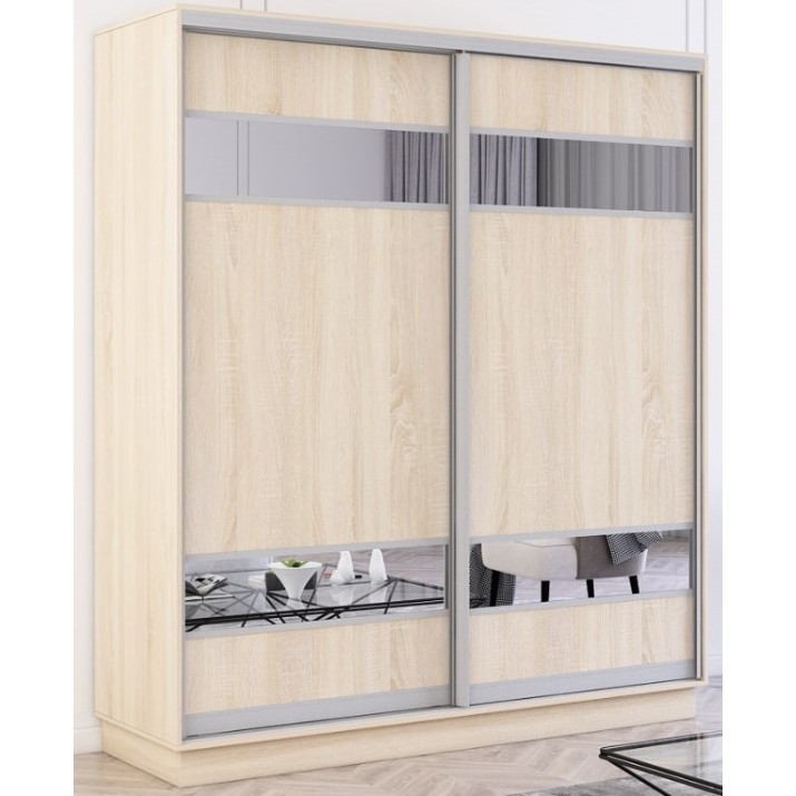 Шкаф-купе Mobildor-Lux Fox Mirror Elements 170x220 Oak Sonoma (fox6580)