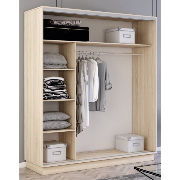 Шкаф-купе Mobildor-Lux Fox Mirror 170x220 Oak Sonoma (fox6436)