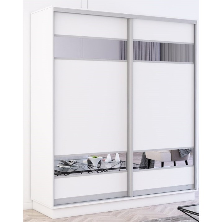 Шкаф-купе Mobildor-Lux Fox Mirror Elements 160x220 White (fox5613)