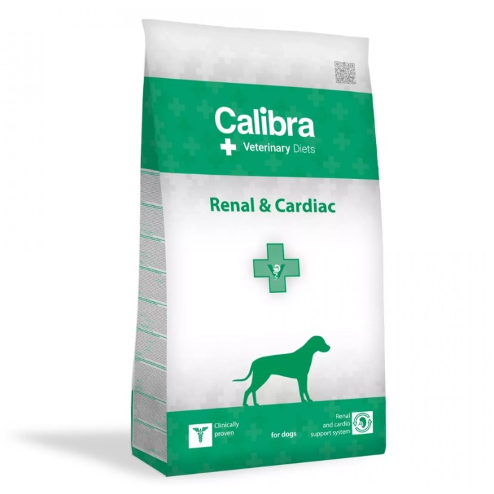 Hrană uscată pentru câini Calibra Veterinary Diets Renal & Cardiac 2kg.
