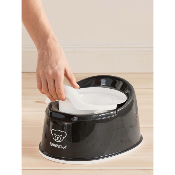 Oala-scaunel BabyBjorn Smart Potty Deep Black/White (051256A)