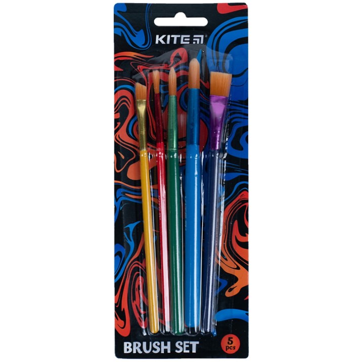 Набор кисточек для рисования Kite 5pcs (K21-332)