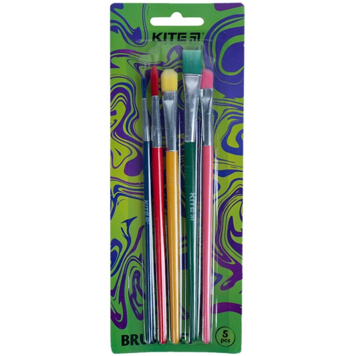 Набор кисточек для рисования Kite 5pcs (K21-333)