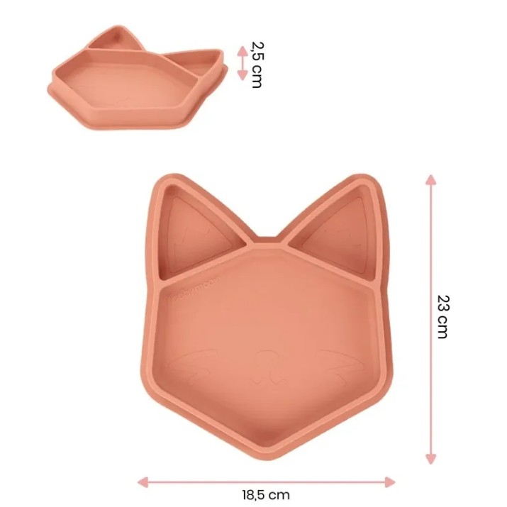 Тарелка силиконовая Babymoov Fox (A005206)