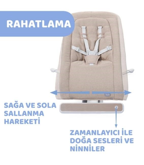 Детский шезлонг Chicco RhythmNSound Sand