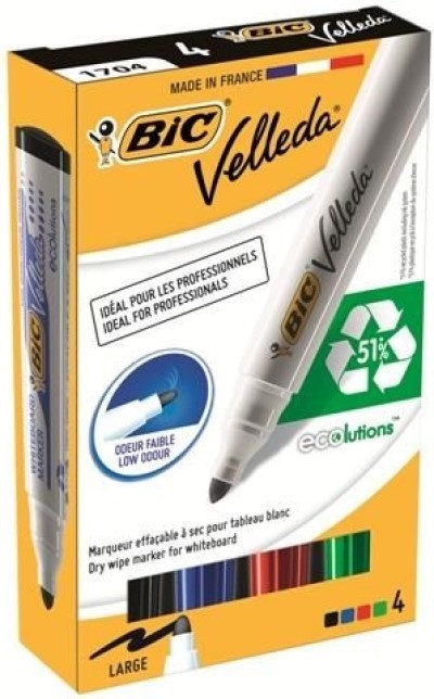 Маркеры Bic Eco Velleda 1701 4pcs (35148)