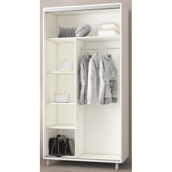 Dulap cu uşi glisante Mobildor-Lux Aron-P 110x220 White/Oak Sonoma (aronp3240) K
