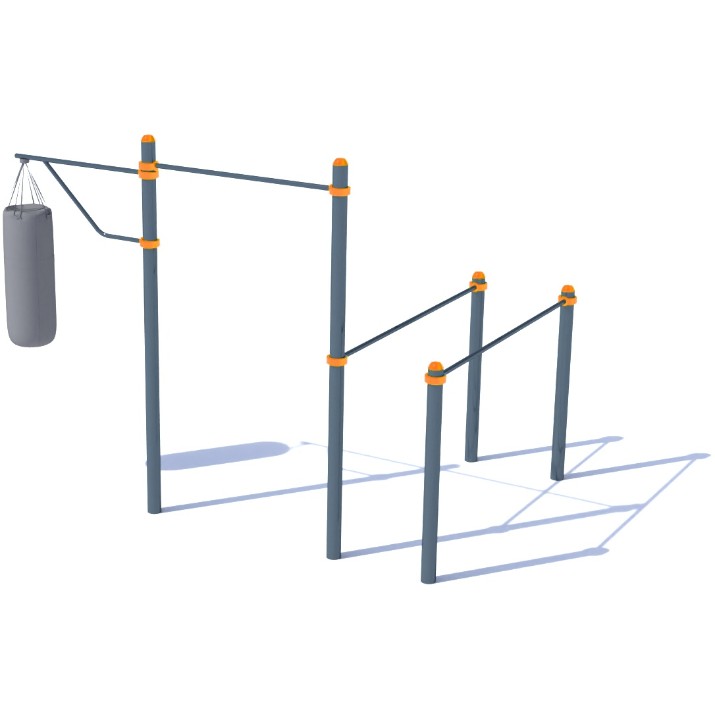 Уличный спортивный тренажер PlayPark Barele-ABS-Box C-006