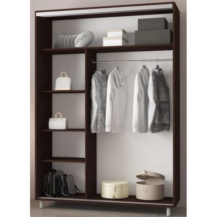Dulap cu uşi glisante Mobildor-Lux Aron P 170x220 (2226 Wenghe) K2
