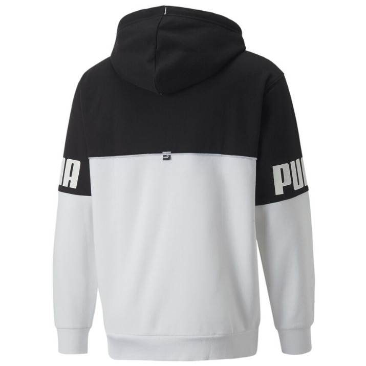 Hanorac pentru bărbați Puma Power Colorblock Full-Zip Hoodie Fl Puma White XXL