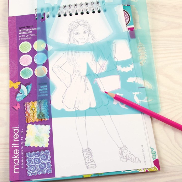 Раскраска для детей Make it Real Sketchbook Blooming Creativity (3202)