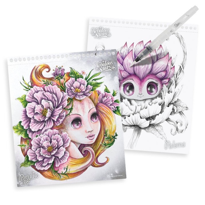 Carte de colorat pentru copii Nebulous Stars Watercoloring Book Set (11133)