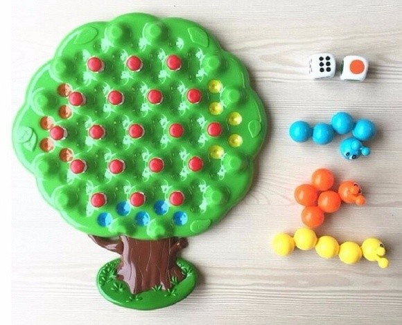 Joc educativ de masa Essa Toys Funny Eat Apples (66820)
