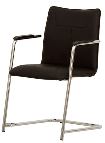 Офисный стул Новый стиль Desilva Arm Black Eco-30