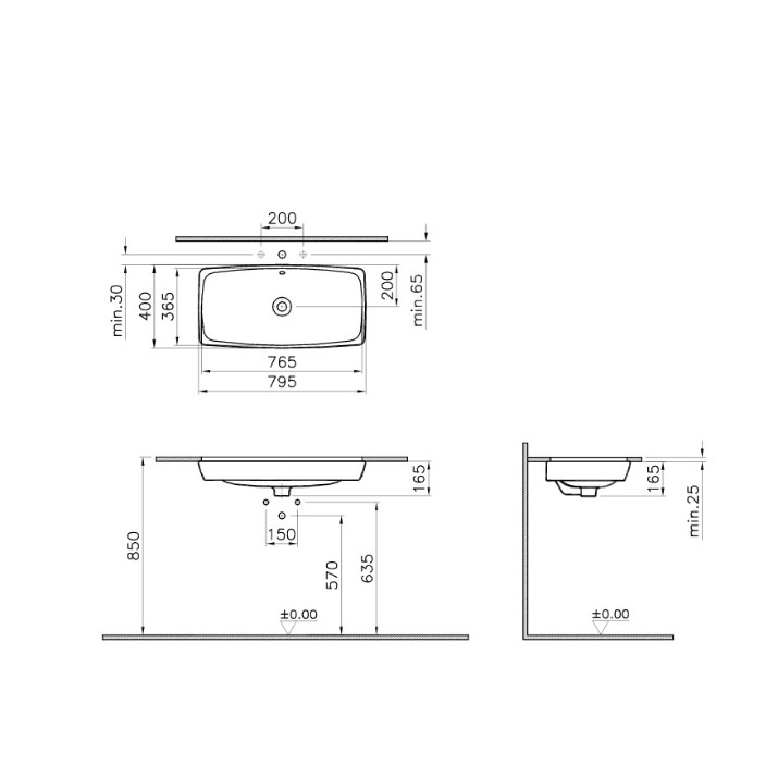 Lavoar Vitra Metropole (5669B003-1082)