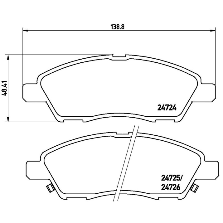 Комплект тормозных колодок Brembo P 10 070