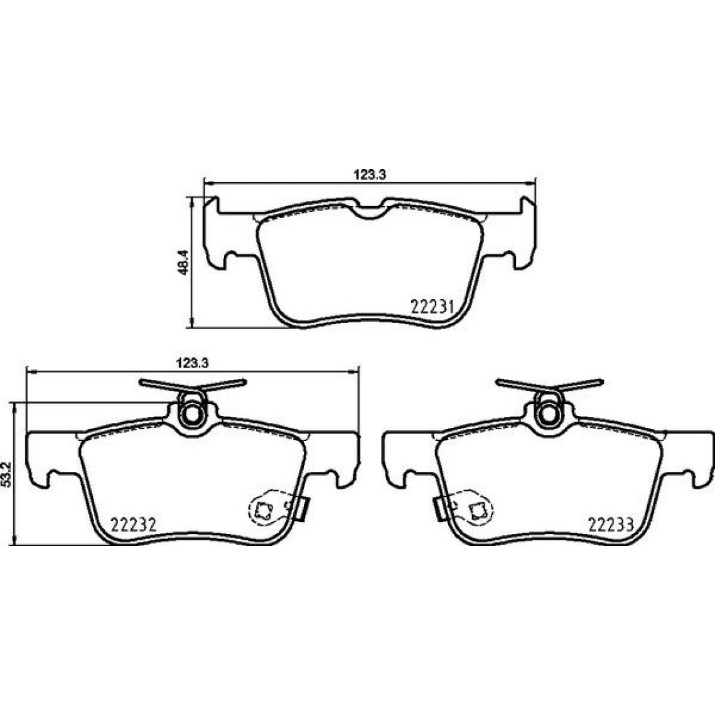 Комплект тормозных колодок Brembo P 24 217