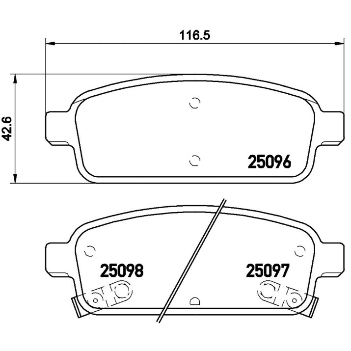 Set placute frână Brembo P 59 080