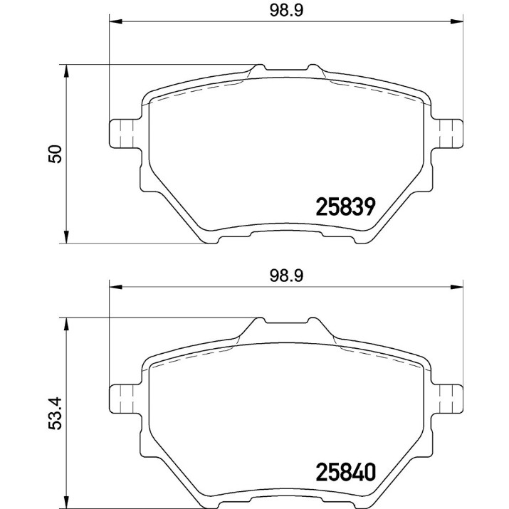 Комплект тормозных колодок Brembo P 61 122