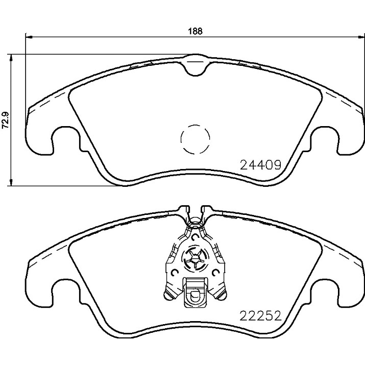 Set placute frână Brembo P 85 145