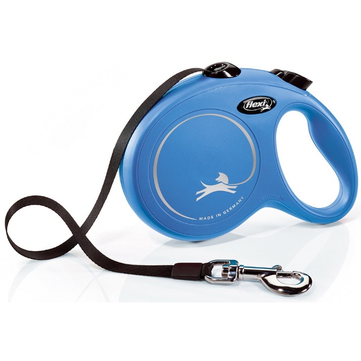 Поводок Flexi New Classic S Tape 5m Blue