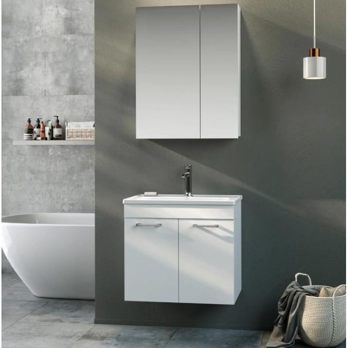 Dulap cu oglindă Orka Bafa 65 White (2838)