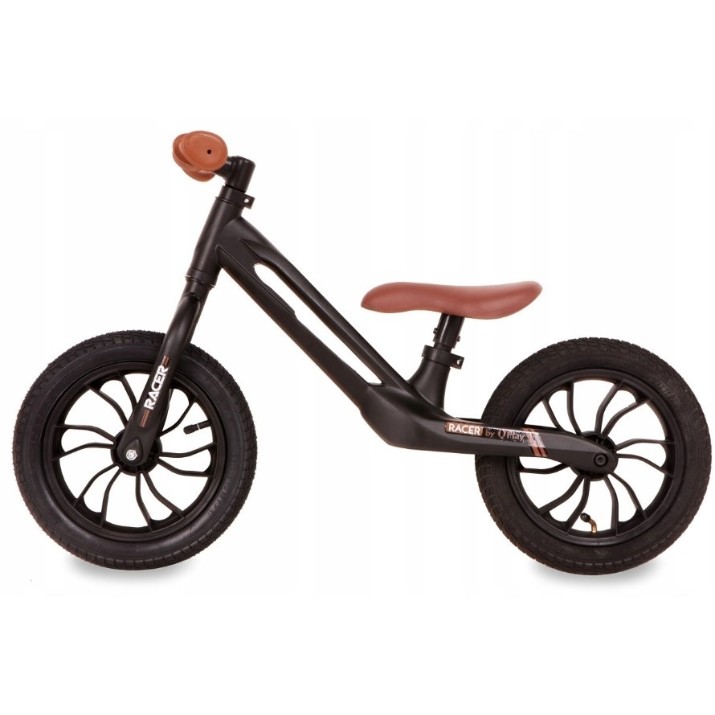 Bicicleta fără pedale Qplay Racer Black/Brown