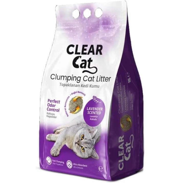 Наполнитель для кошек Clear Cat Lavender Scented 10L