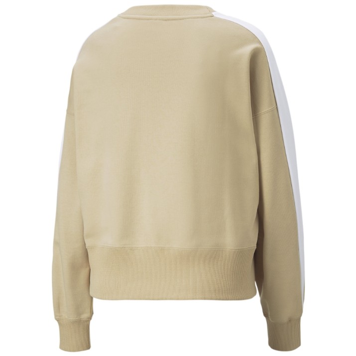 Женская толстовка Puma T7 Crew Light Sand XS