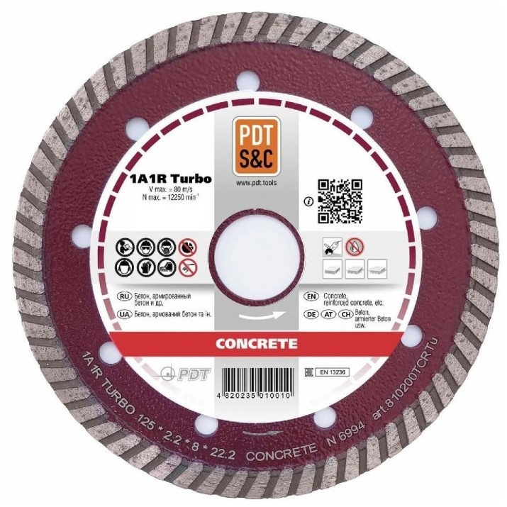 Disc de tăiere PDT 810400TCRTu 1А1R