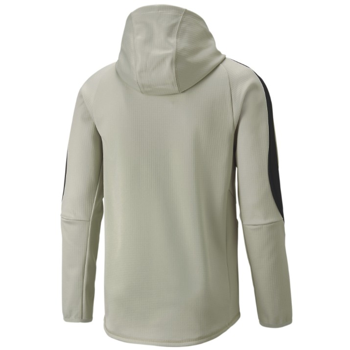 Мужская толстовка Puma Evostripe Warm Full-Zip Hoodie Pebble Gray S