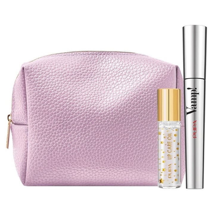 Set produse cosmetice decorative Pupa Kit Vamp! Mascara Black & Lip Care Oil