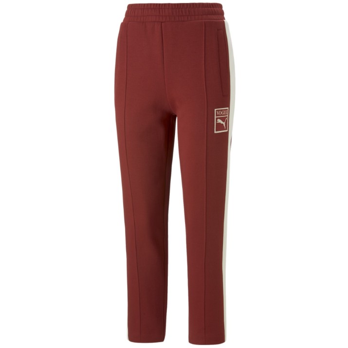 Pantaloni spotivi de dame Puma Vogue T7 Pants Dk Intense Red L