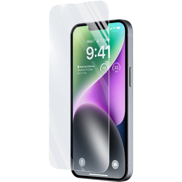Защитное стекло для смартфона CellularLine Tempered Glass Antishock for Apple iPhone 14/14 Pro Transparent