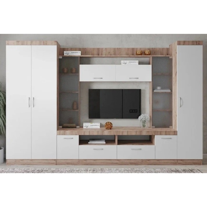 Living ML-Mobila МЛ-2 Primiera 15 fără desen 3100 Stejar Aur/Alb