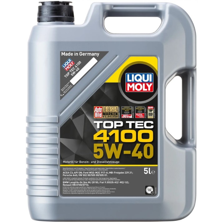 Моторное масло Liqui Moly Top Tec 4100 5W-40 5L