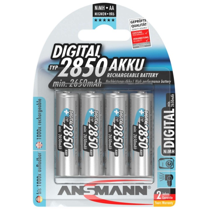 Baterie Ansmann NiMH AA HR6 2850mAh 4pcs (5035092)