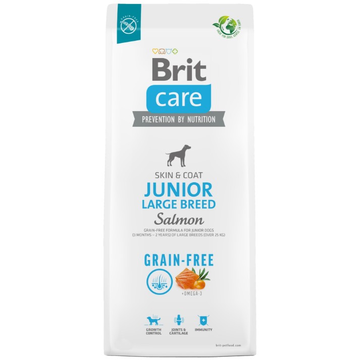 Сухой корм для собак Brit Care Dog Grain Free Junior Large Breed Salmon 3kg