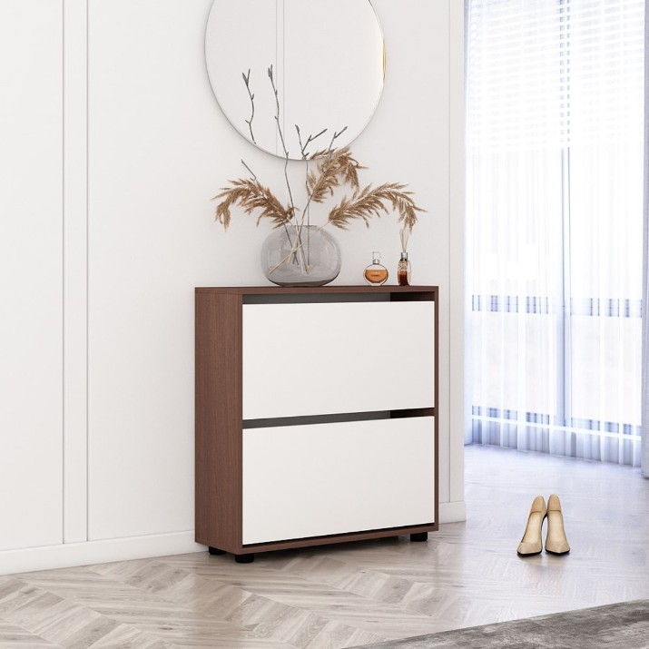 Обувница Mobildor-Lux Leo 70 (86x70x27) Wenge/White