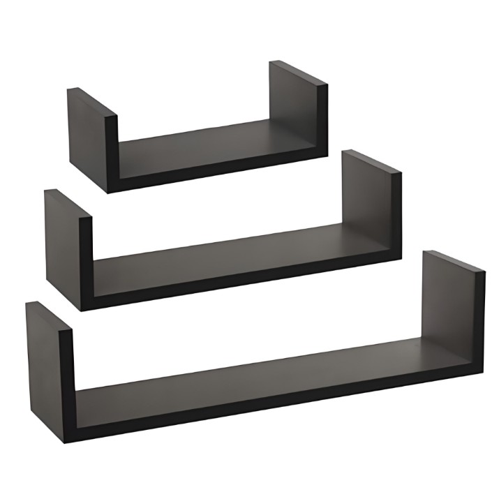 Навесная полка Five Black 3pcs (50269)