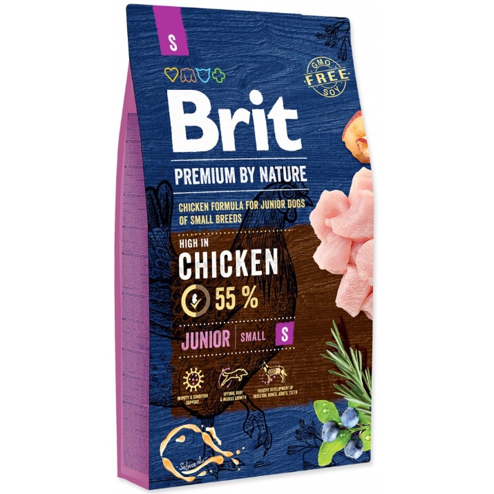 Сухой корм для собак Brit Premium By Nature Junior S 8kg