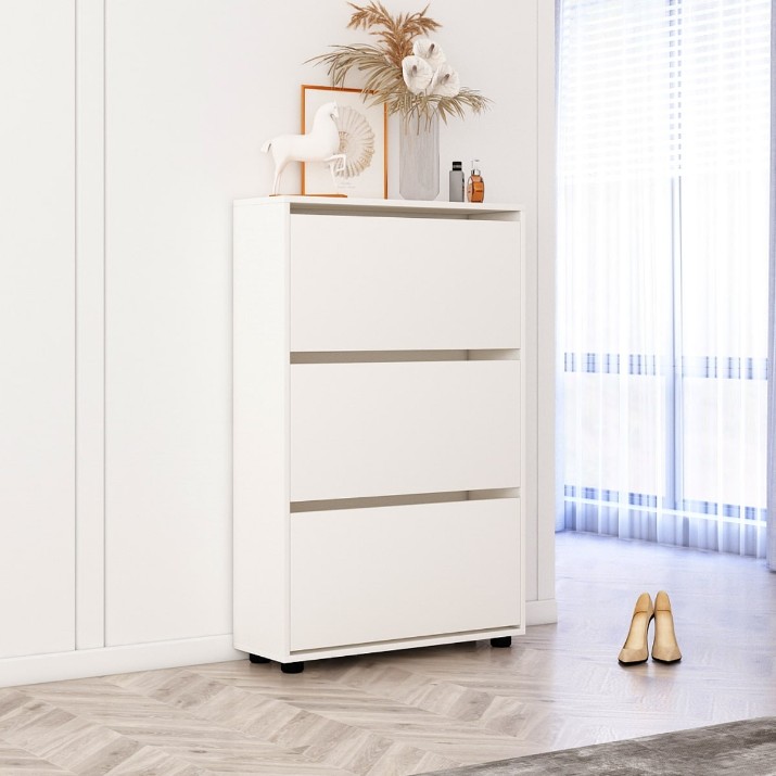 Rafturi pentru pantofi Mobildor-Lux Leo 125x90x27 White (10008492)