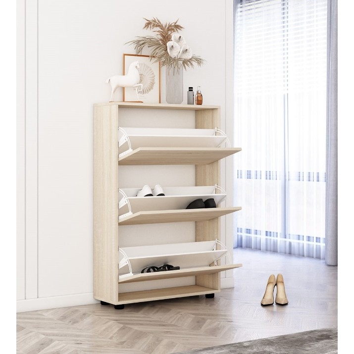 Rafturi pentru pantofi Mobildor-Lux Leo 125x90x27 Sonoma (10008493)