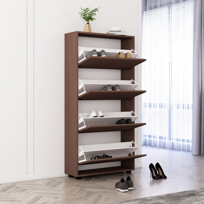 Rafturi pentru pantofi Mobildor-Lux Leo 90 (164x90x27) Wenge